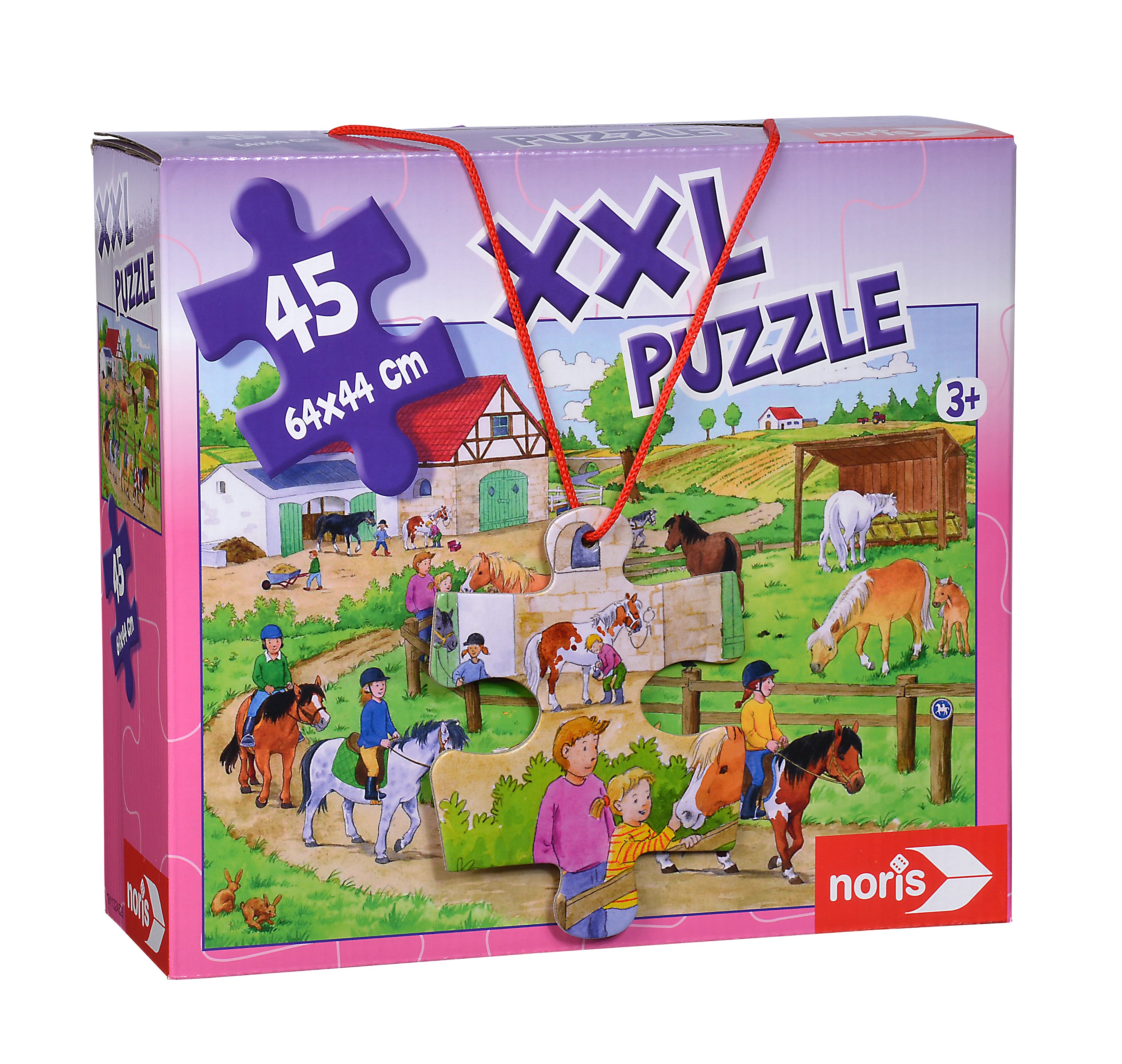 Noris - Noris - XXL Puzzle Pony Farm, 45pcs