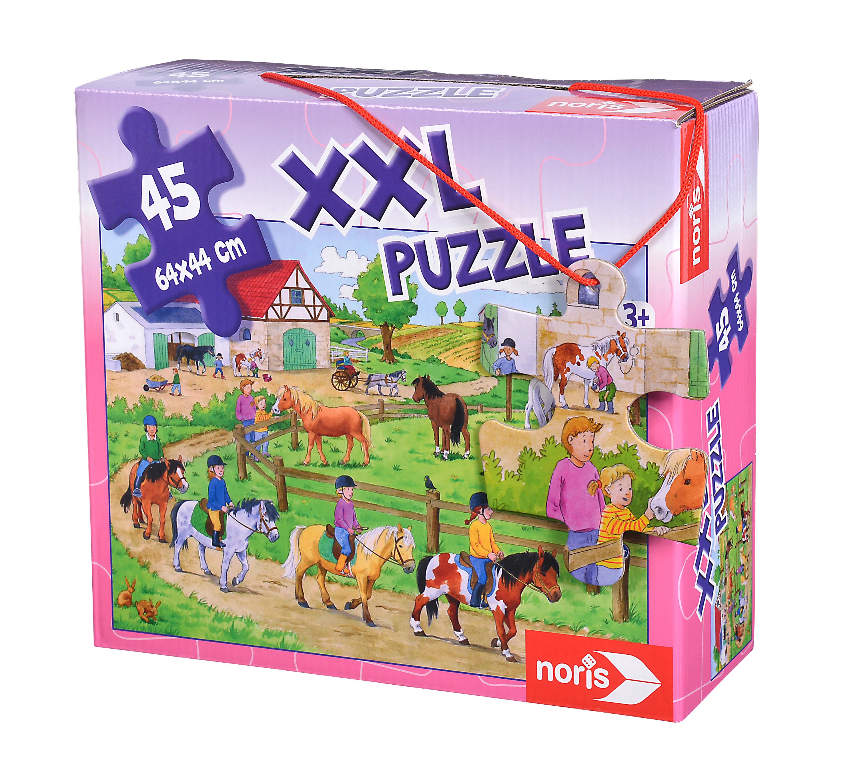 Noris - Noris - XXL Puzzle Pony Farm, 45pcs