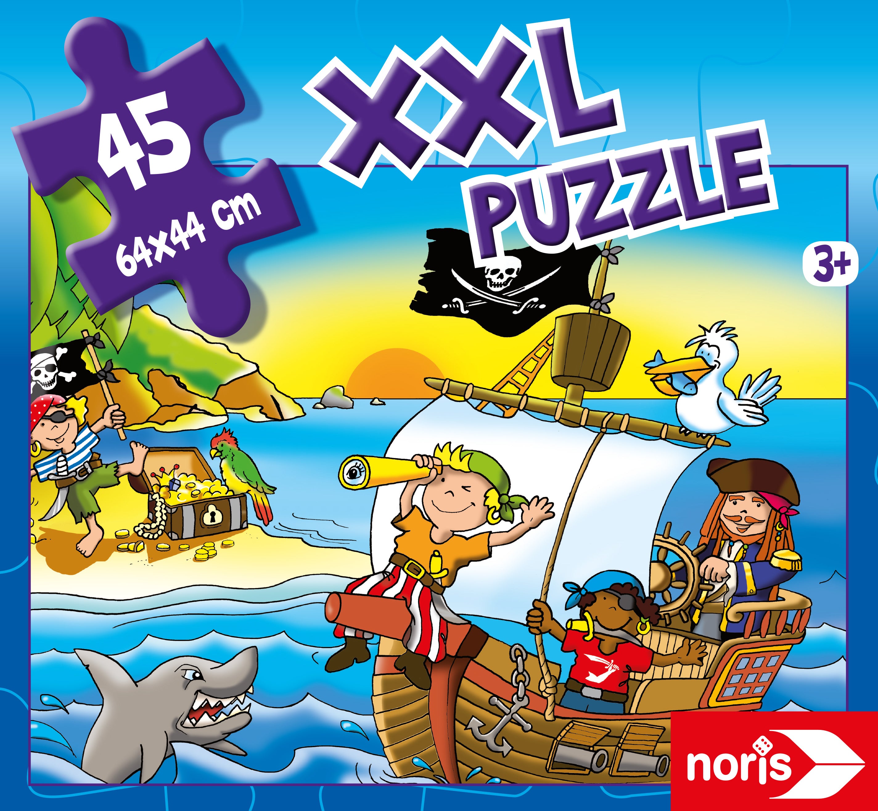 Noris - Noris - XXL Puzzle Sea Adventure, 45pcs