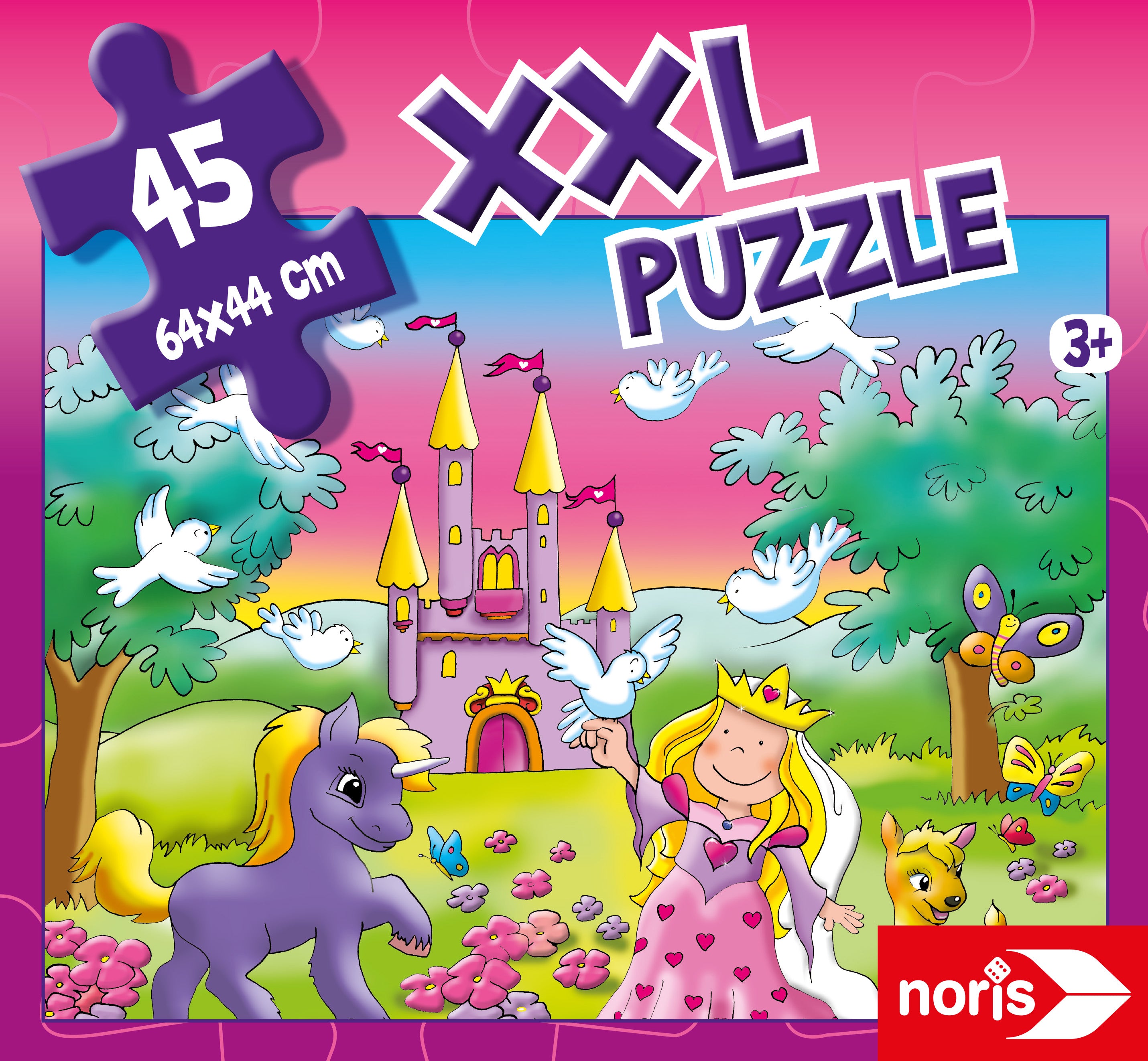 Noris - Noris - XXL Puzzle Fairy Party, 45pcs