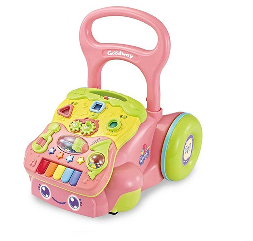 Goodway- Baby Learning Walker With Multifunctional Educational Toy (Pink)