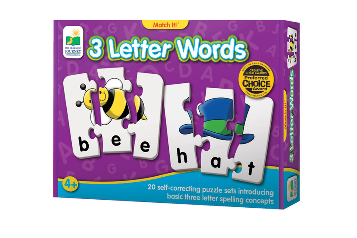 The Learning Journey Match It! - 3 Letter Words