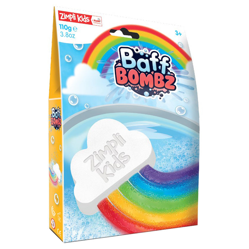 Baff Bomb White Cloud Rainbow Effect