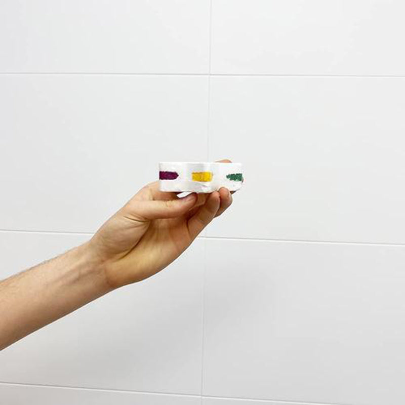 Baff Bomb White Star Rainbow Effect