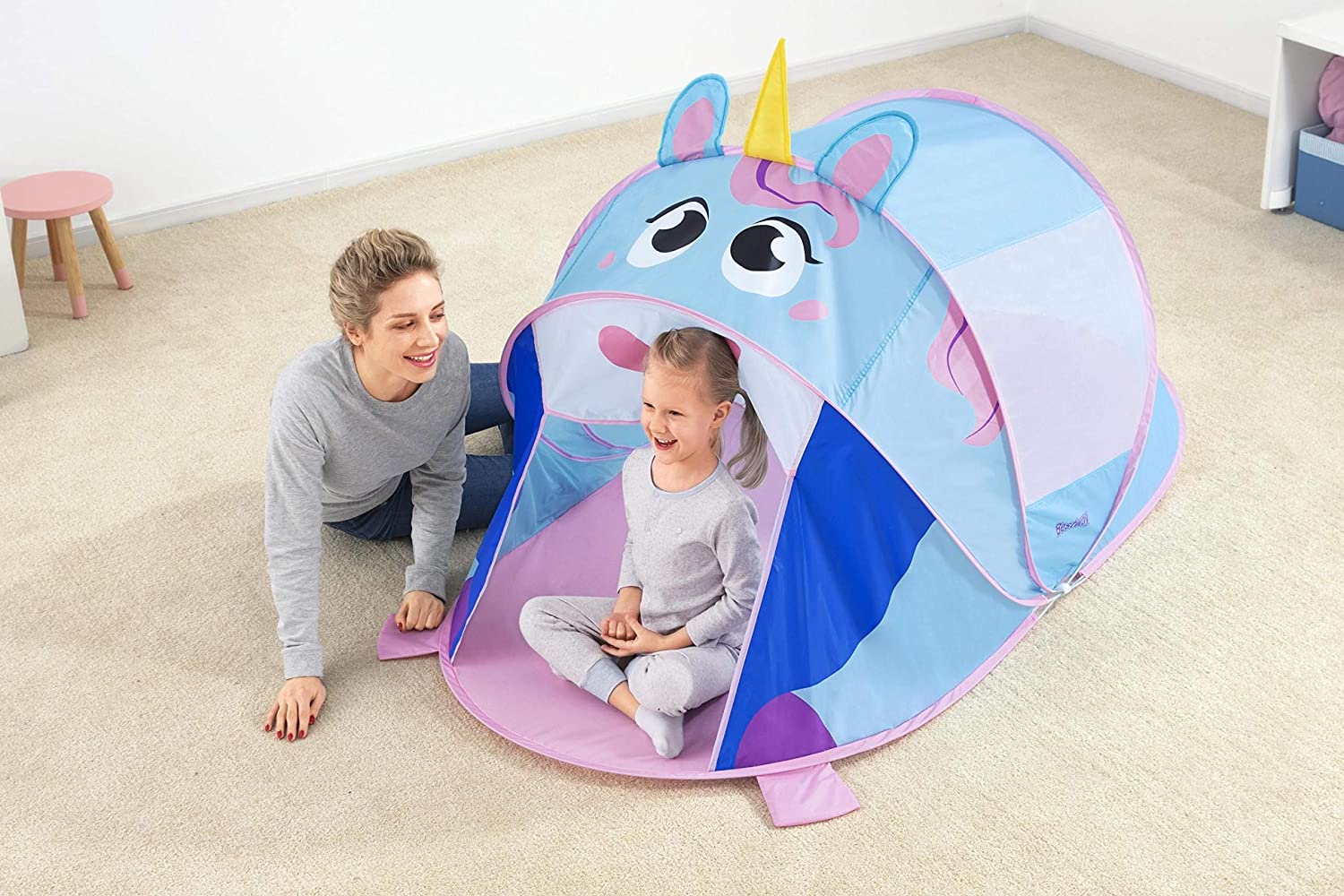 Bestway - AdventureChasers Unicorn Play Tent (72" x 38" x 32"/1.82m x 96cm x 81cm)
