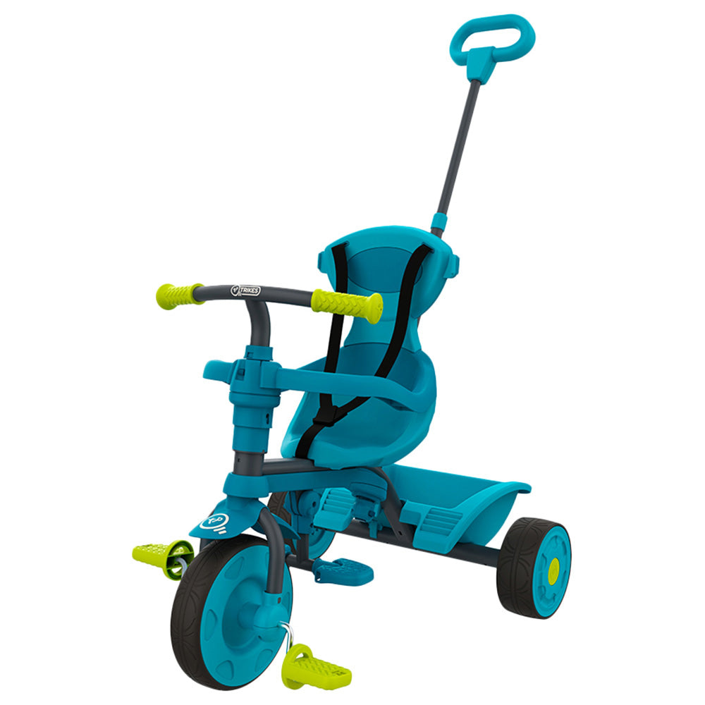 Mookie TP Trike - 4-In-1 Kids Tricycle Dino Discovery (Blue)