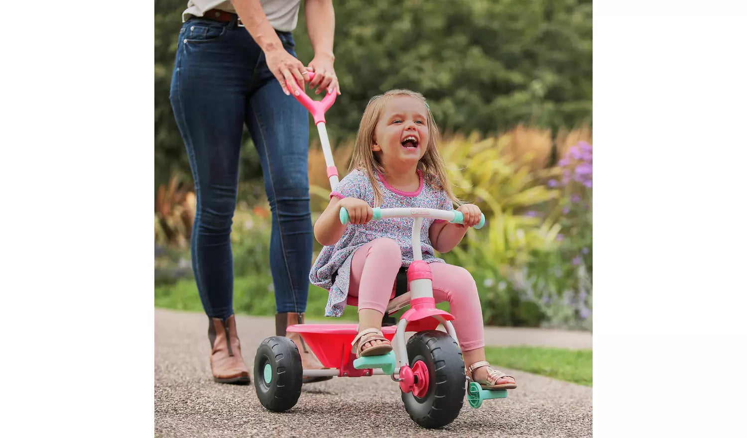 Mookie TP Trike - 2 in 1 Early Fun - Bubble Gum