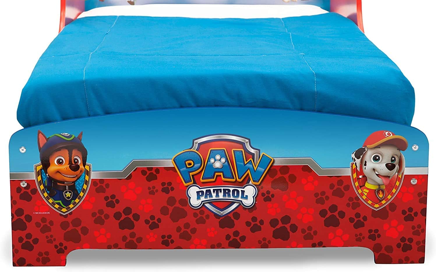 Delta Children - Paw Patrol Wooden Bed W/ Rail (Mattress Included)