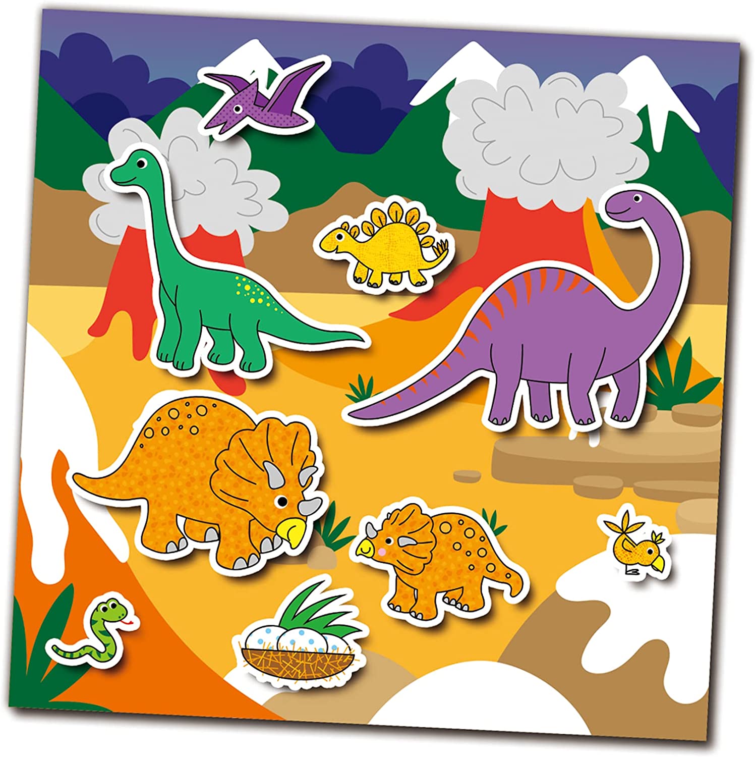Galt - Resusable Sticker Book - Dinosaurs