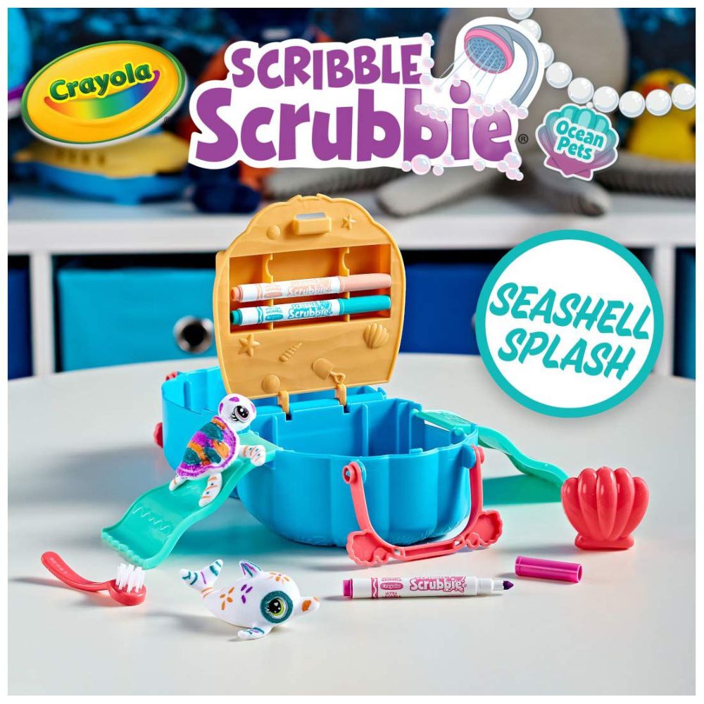 Crayola - Scribble Scrubbie Ocean Pets, Seashell Splash