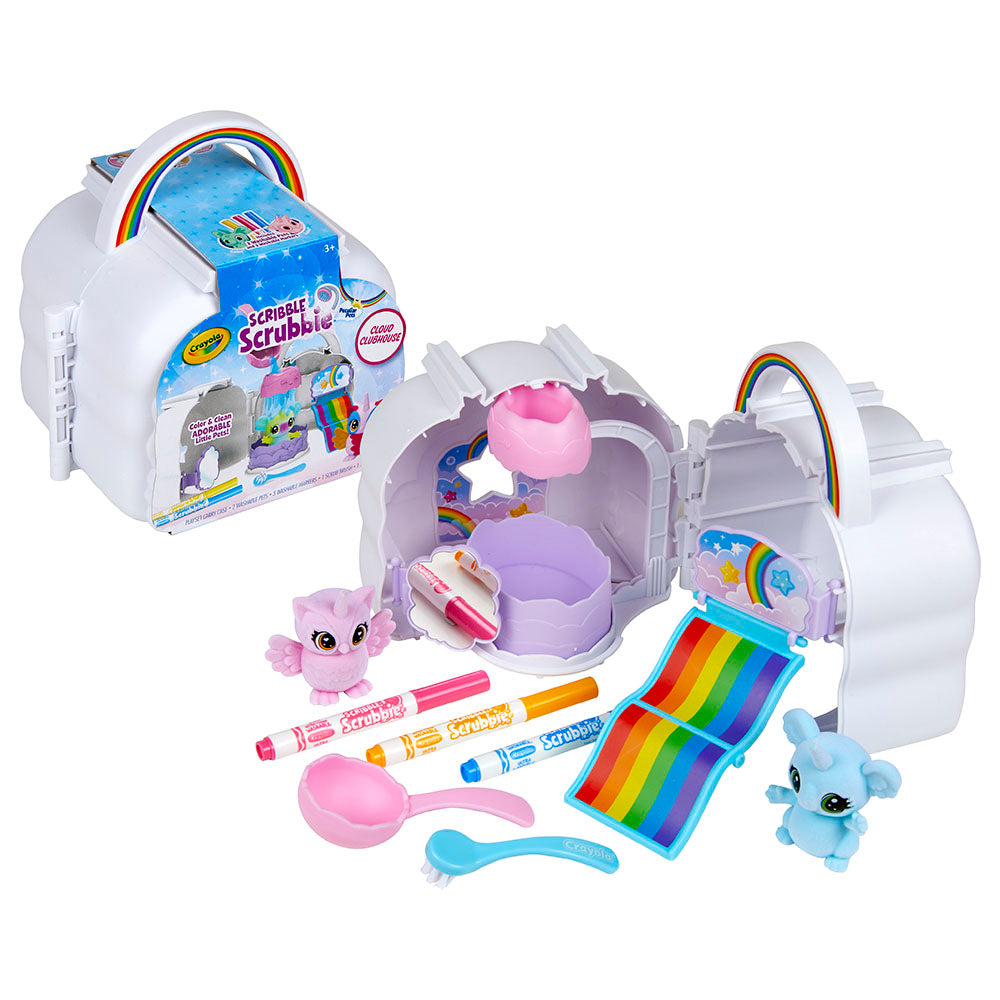 Crayola - Scribble Scrubbie Pets Cloud Clubhouse Playset