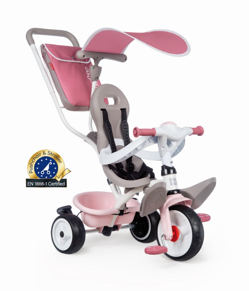 Smoby Baby Balade Plus Tricycle Rosa