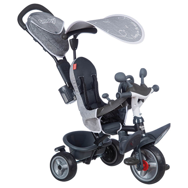 Smoby Tricycle Baby Driver Plus (Grey)