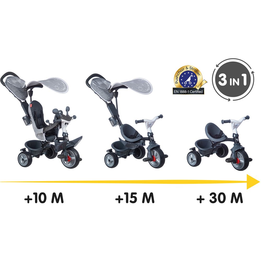 Tricycle Baby Driver Plus (Grey)