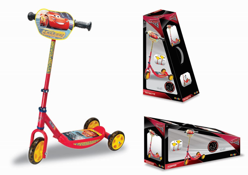 Smoby - Disney Cars 3  3 Wheel Scooter