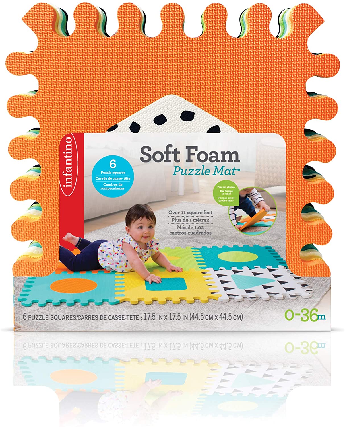 Infantino - Infantino - 6pc Set Gaga Soft Foam Puzzle Mat