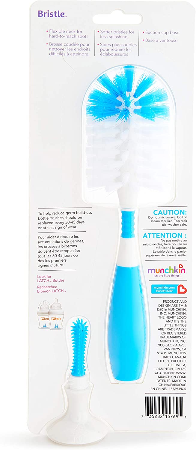 Munchkin - Bristle Bottle Brush (Blue)