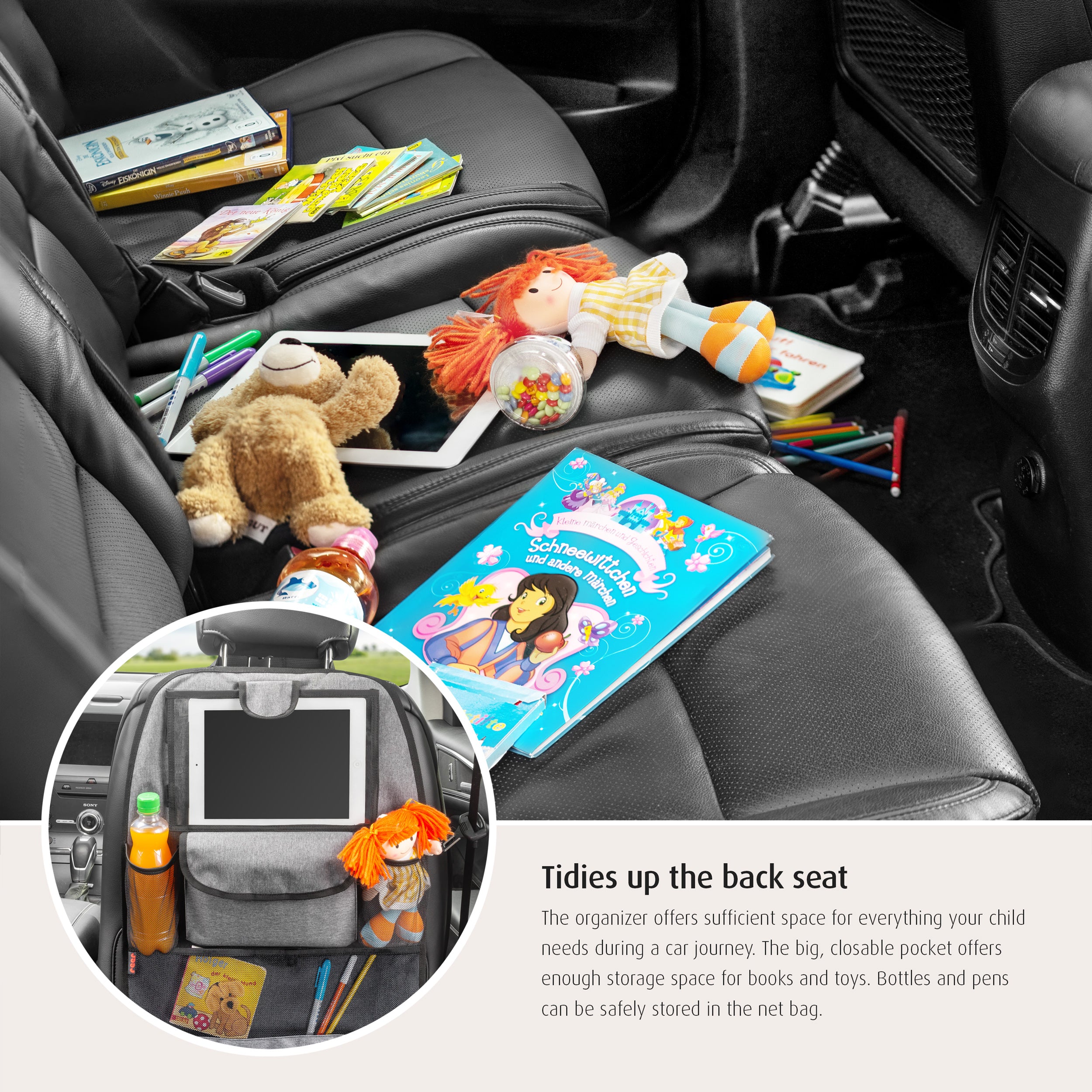 Reer TravelKid Entertain car seat organizer