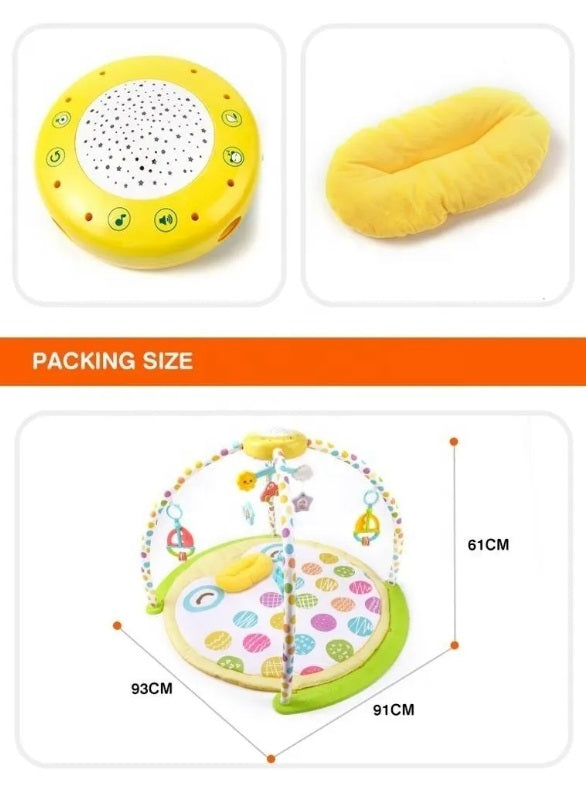 Goodway 5 In1 Baby Soft Mat Activity Play Gym With Projector