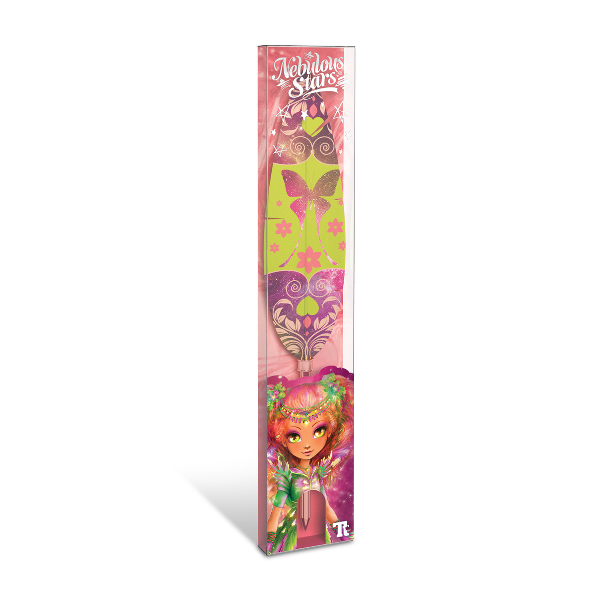 Nebulous Stars Feather Quill Pen - Pink Forest 3