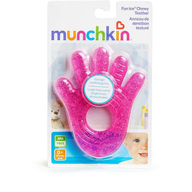 Munchkin - Fun Ice Hand Chewy Teether (Pink)