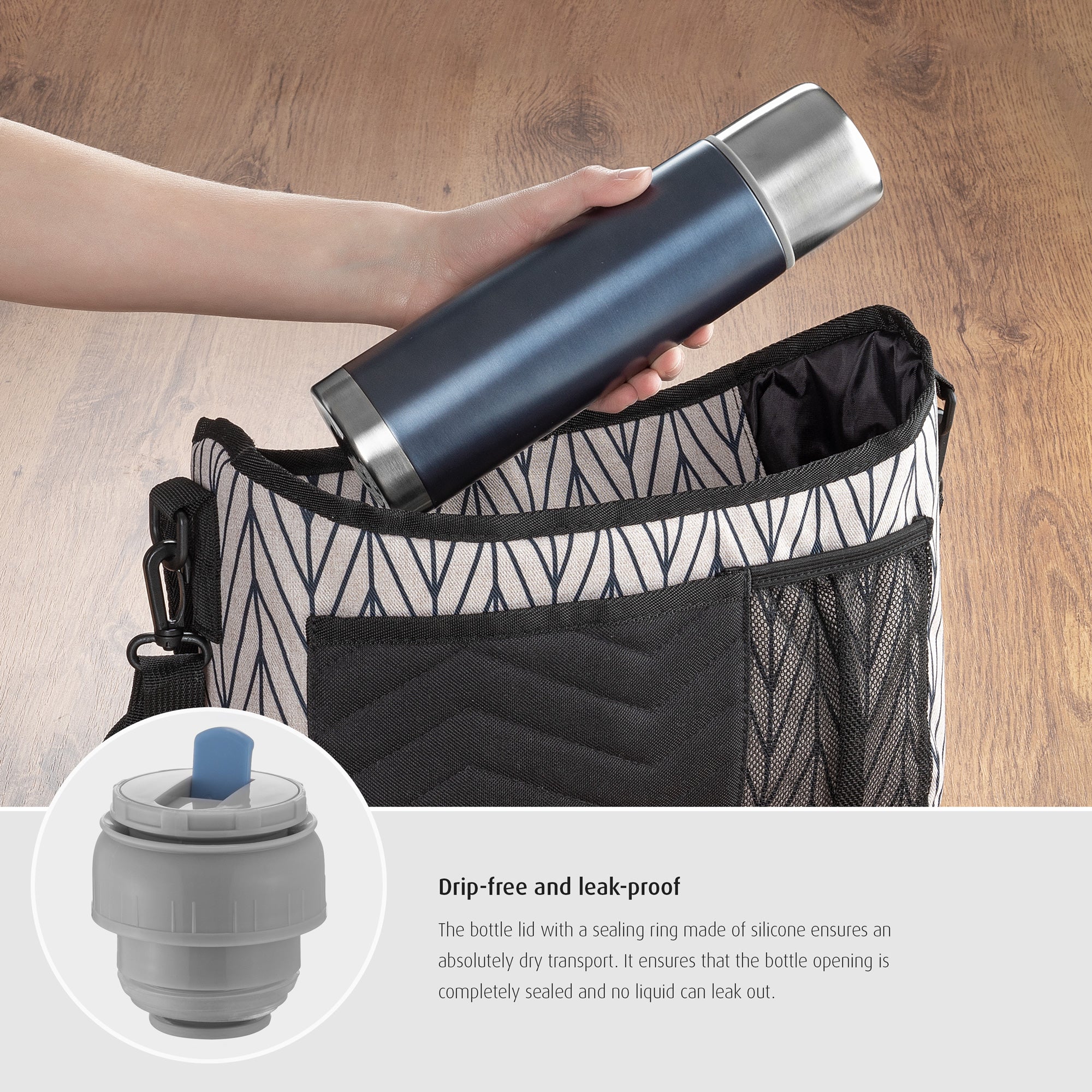 Reer Colour stainless steel vacuum bottle, 500 ml, anthracite