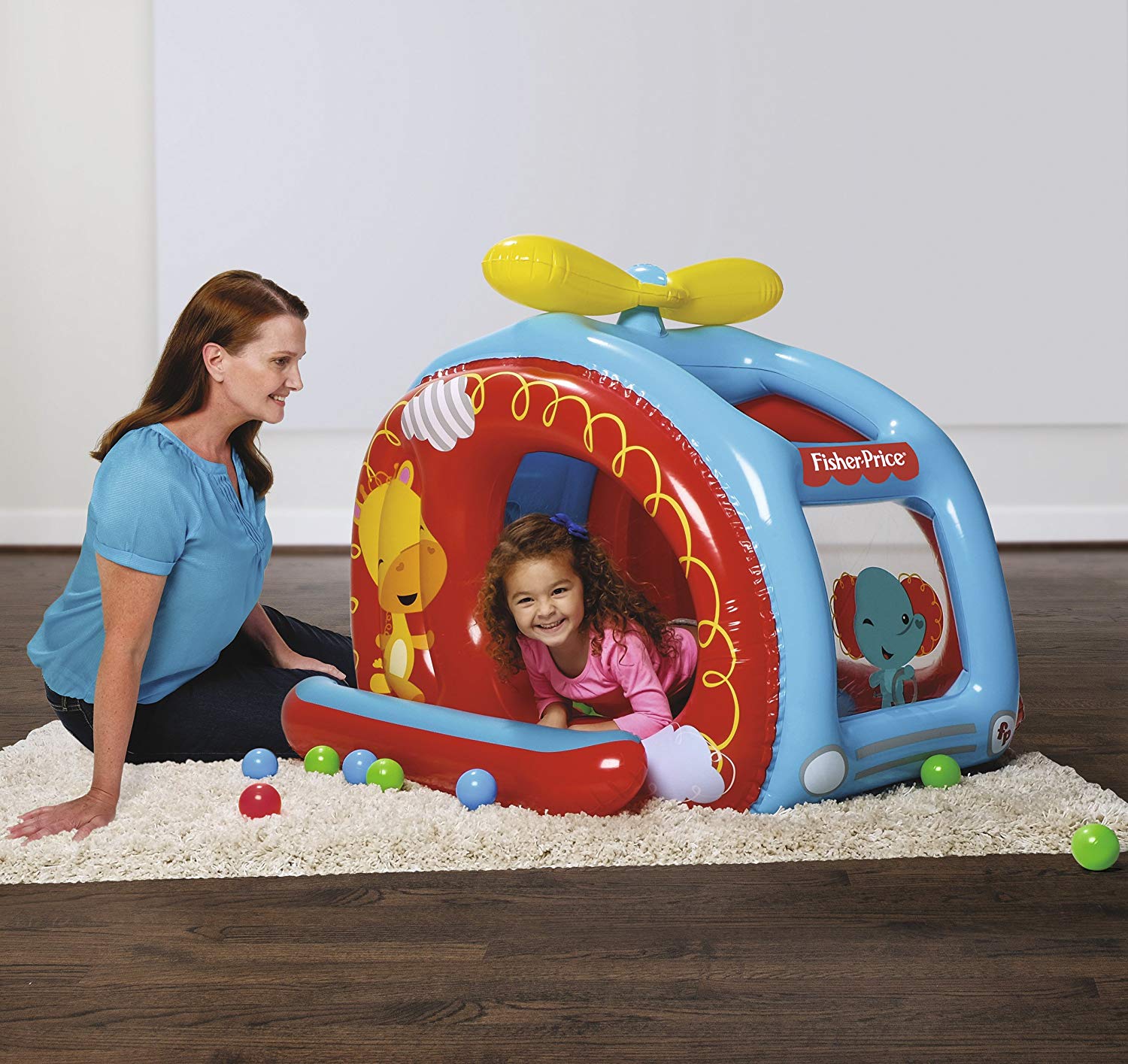 Fisher-Price - Helicopter Ball Pit (54" x 44" x 38"/1.37m x 1.12m x 97cm)