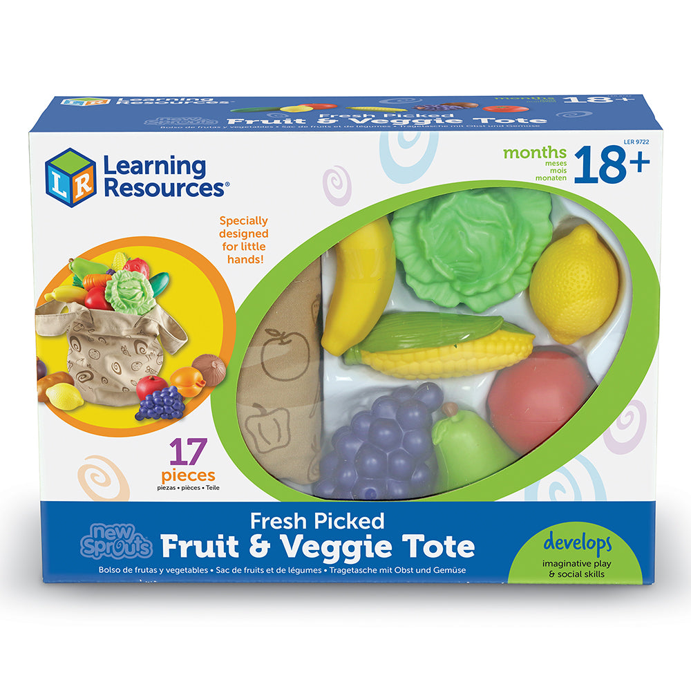 Learning Resources - New Sprouts Fruit And Veggies Tote Learning Resources
