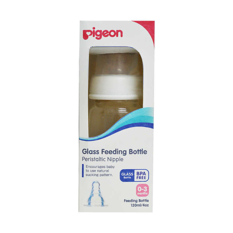 Pigeon - Glass Bottle SN 120 ML (White)