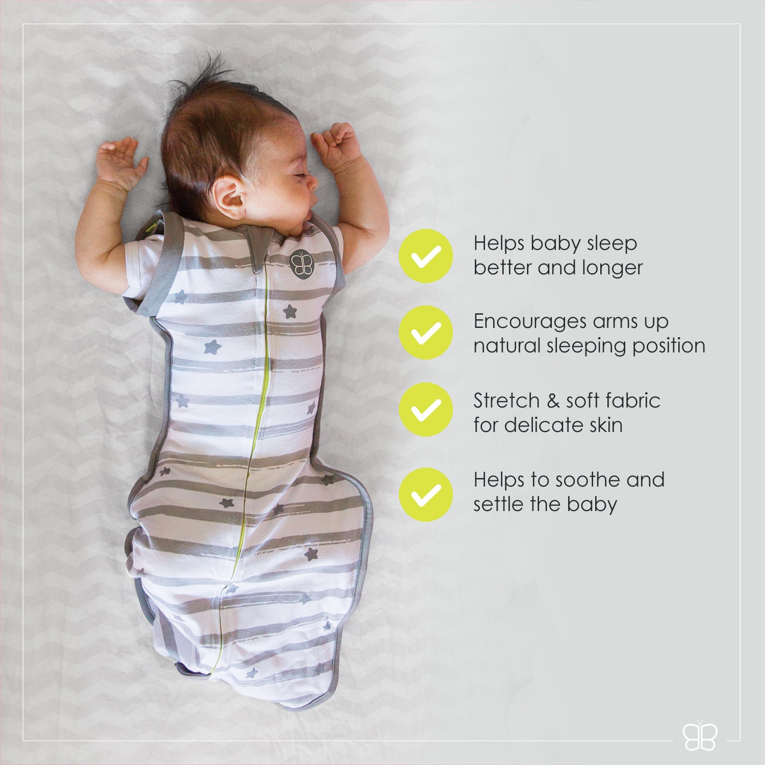 Sleep - 3-In-1 Evolutive Swaddle with Removable Sleeves (Large)