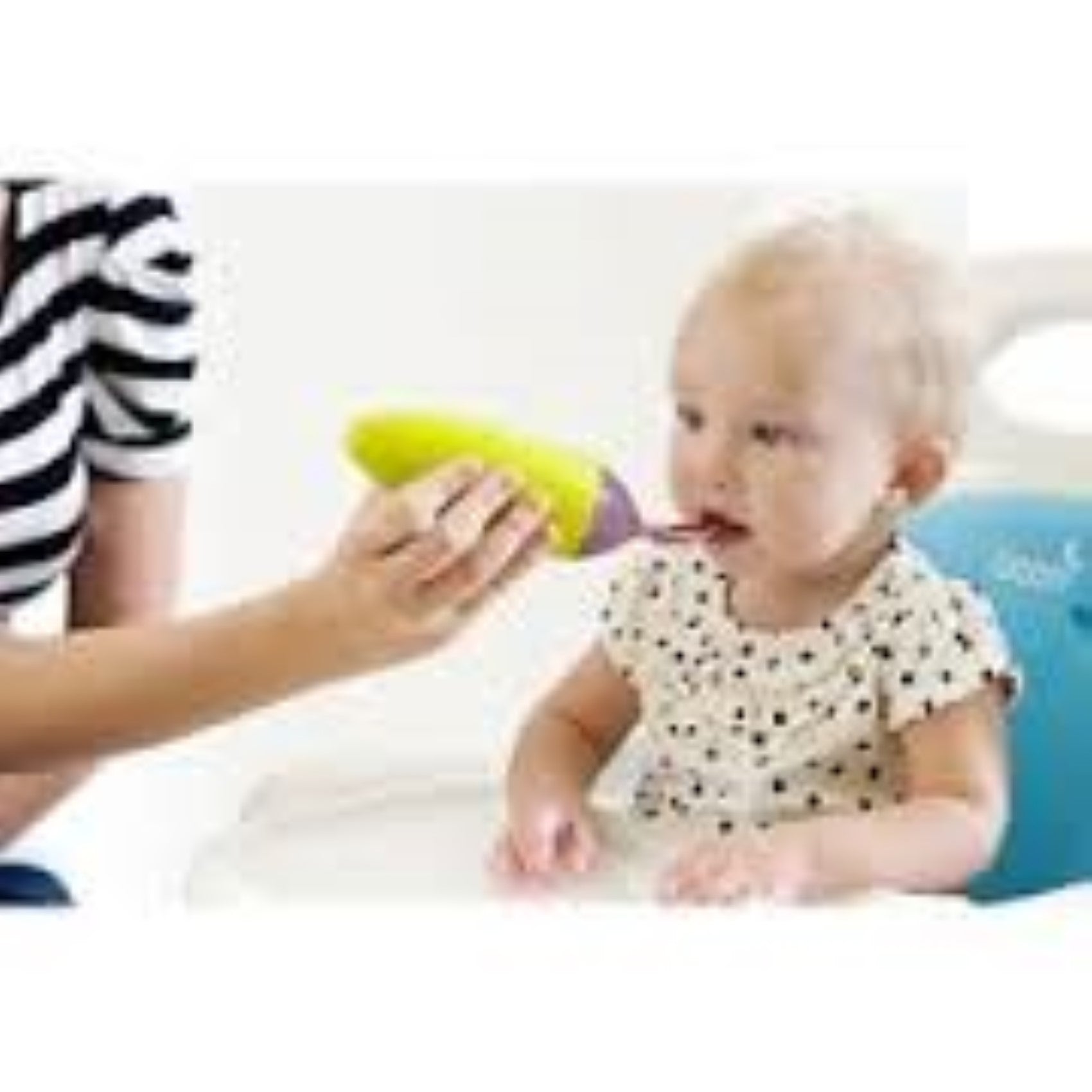Boon - Squirt Silicone Baby Food Dispensing Spoon (Green)