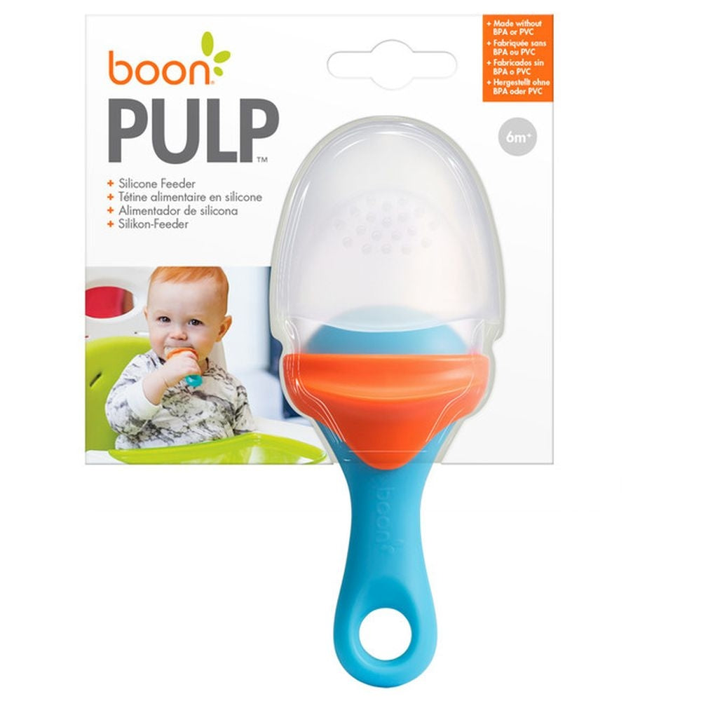 Boon - Pulp Silicone Feeder (Blue/Orange)