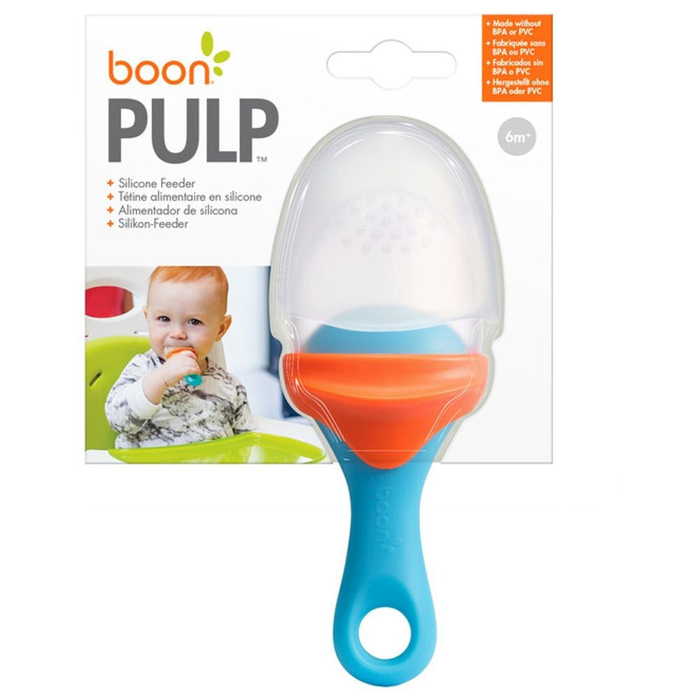Boon Pulp Silicone Feeder (Blue/Orange) Boon Pulp Silicone Feeder (Blue/Orange)