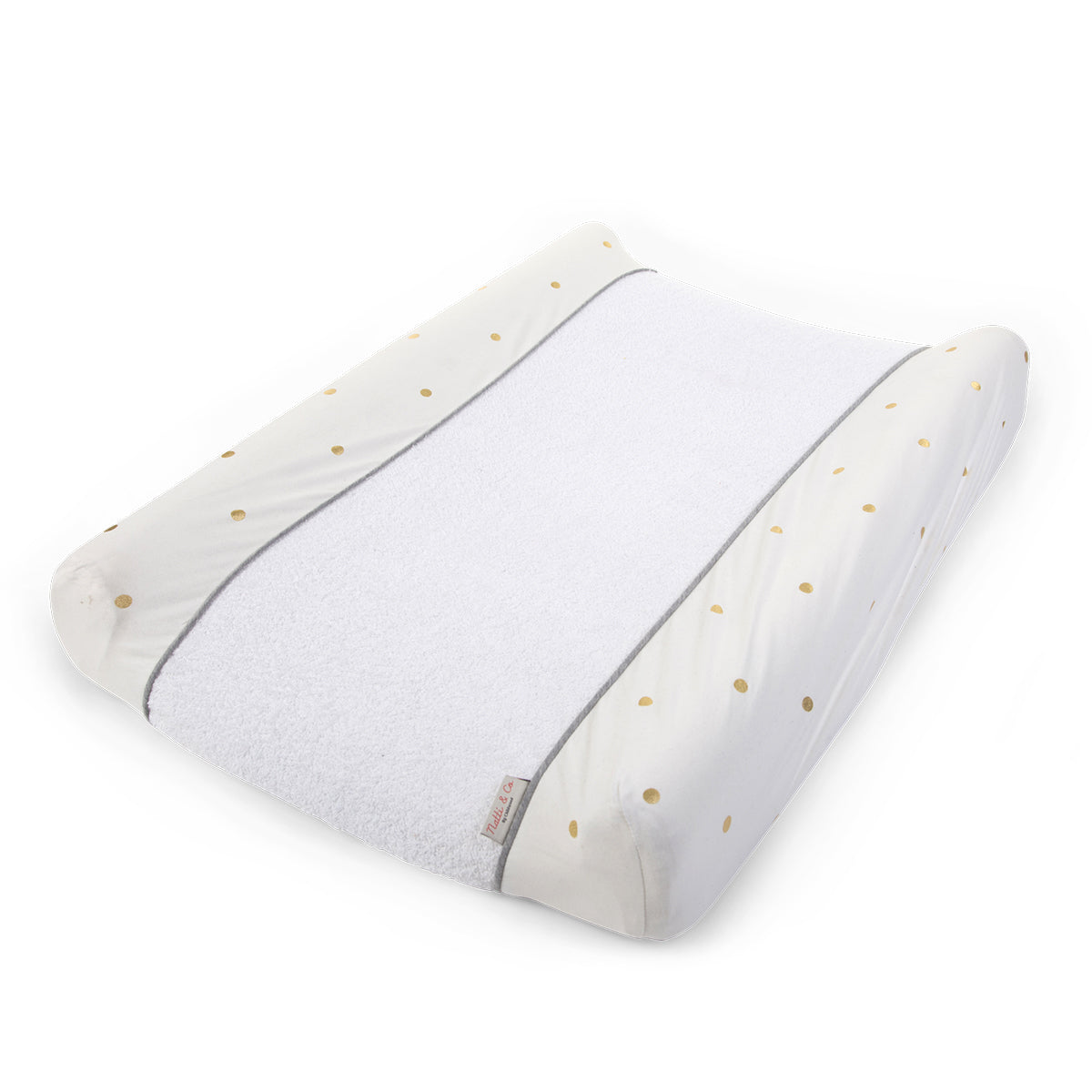 Childhome Changing Cushion Cover - Jersey Gold Dots (Cushion sold separately)