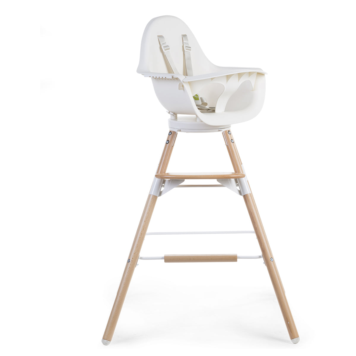 Childhome Evolu One 80° Chair 2-in-1 + Bumper (Natural, White)