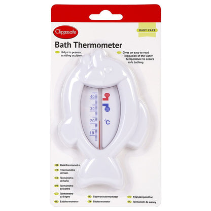 Clippasafe Bath Thermometer - Fish Shape (White)