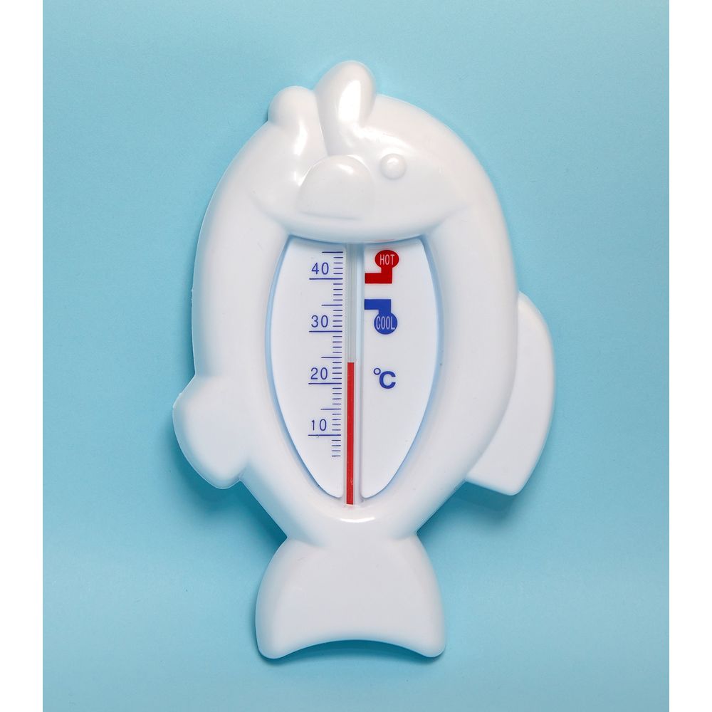 Clippasafe - Bath Thermometer - Fish Shape (White)