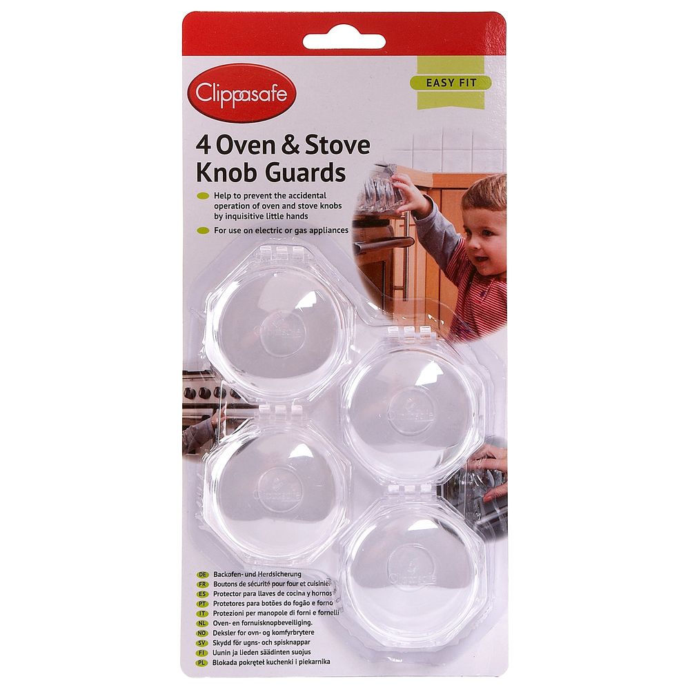 Clippasafe - Oven & Stove Knob Guards (4 Pack)