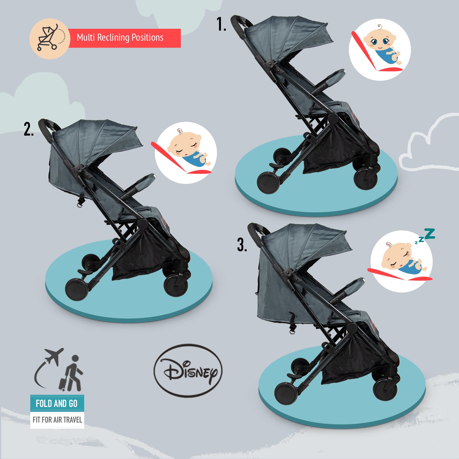 Baby Stroller - Mickey