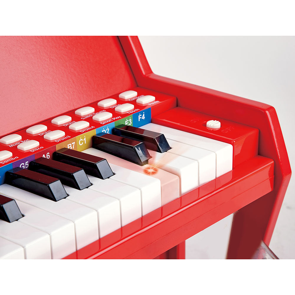 Hape - Learn with Lights Red Piano with Stool