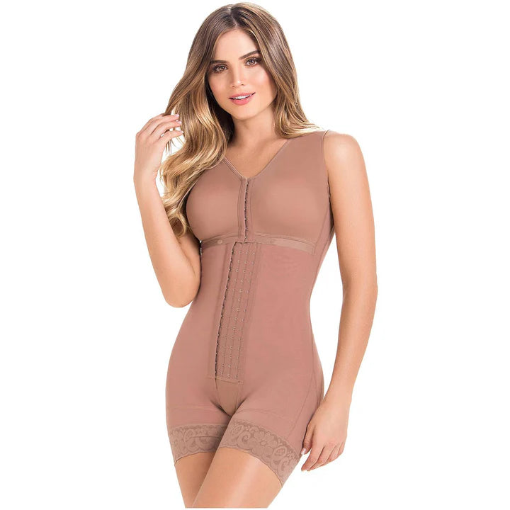 Post Op Shapewear for Women | Bra & Mid Thigh (Mocha)