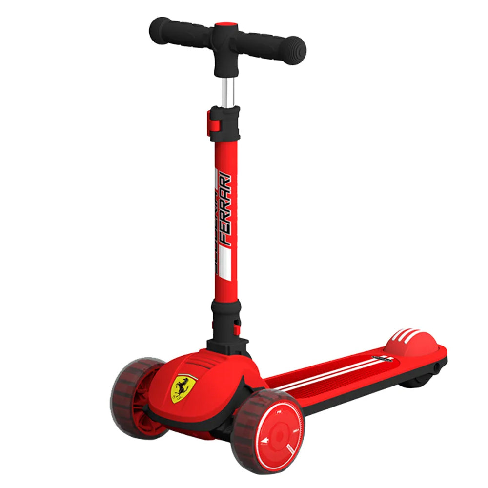 Ferrari - Twist Scooter For Kids With Adjustable Height (Red)