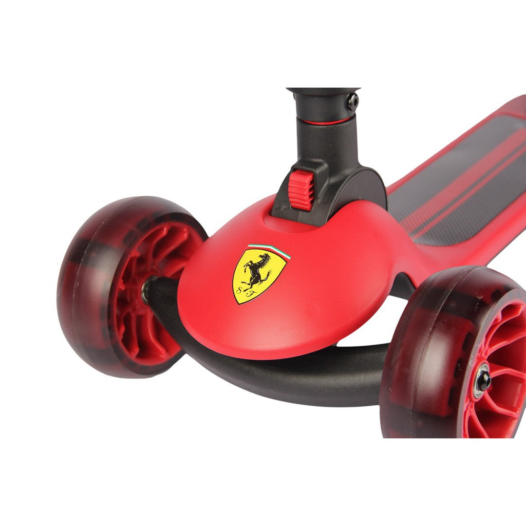 Ferrari - 2 In 1 Foldable Twist Scooter For Kids (Red)