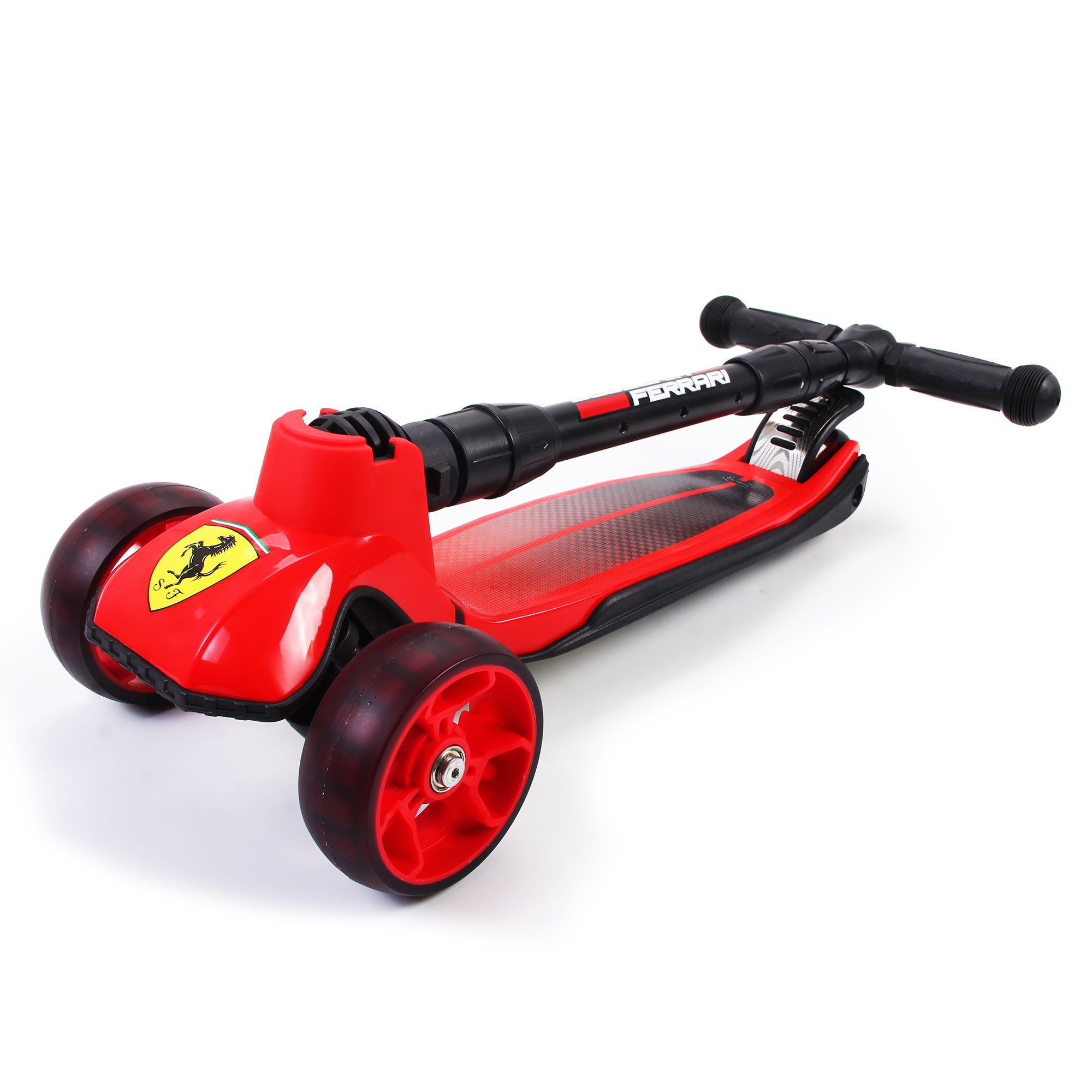 Ferrari - 3 Wheel Foldable Twist Scooter (Red)
