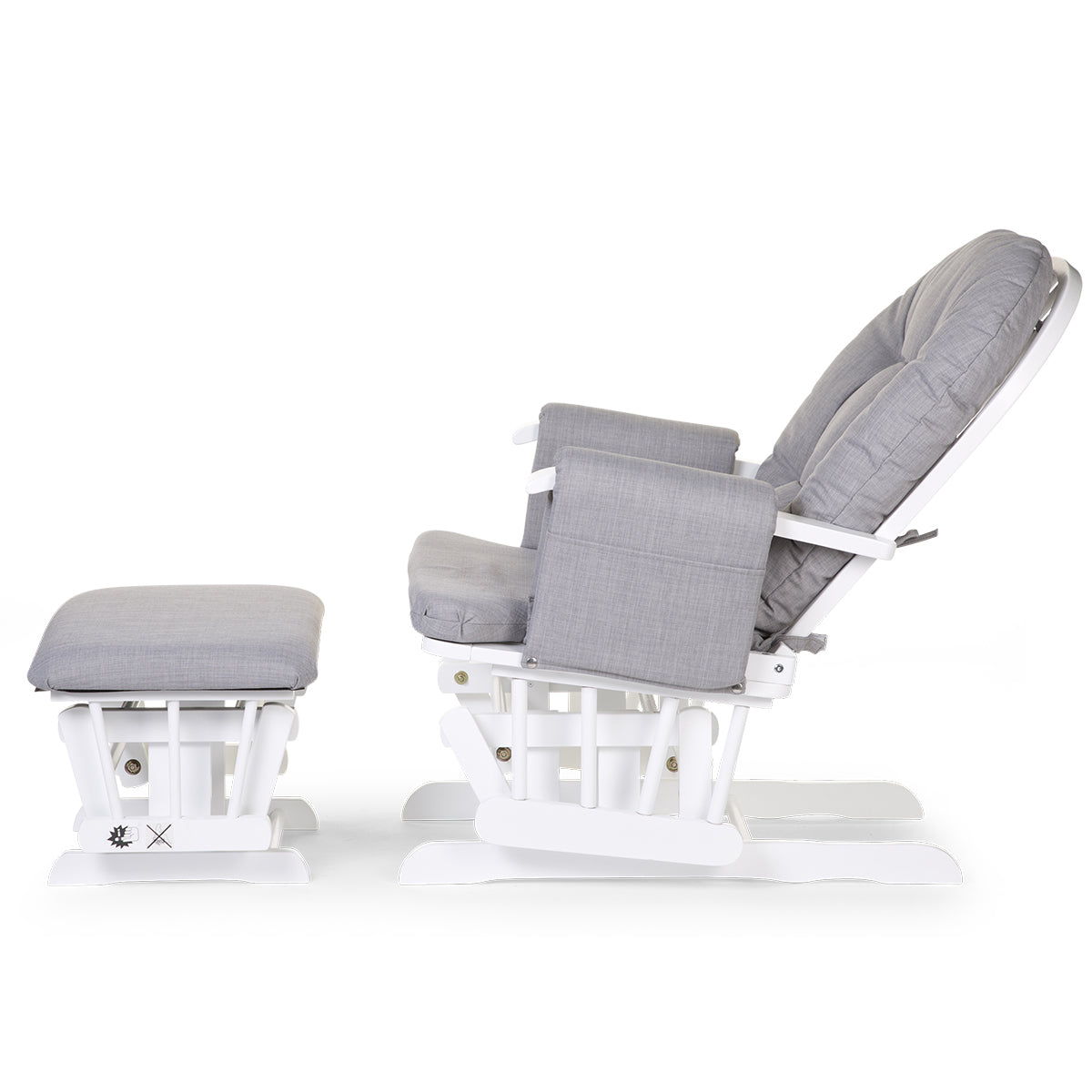 Childhome Gliding Chair With Footrest (Grey)