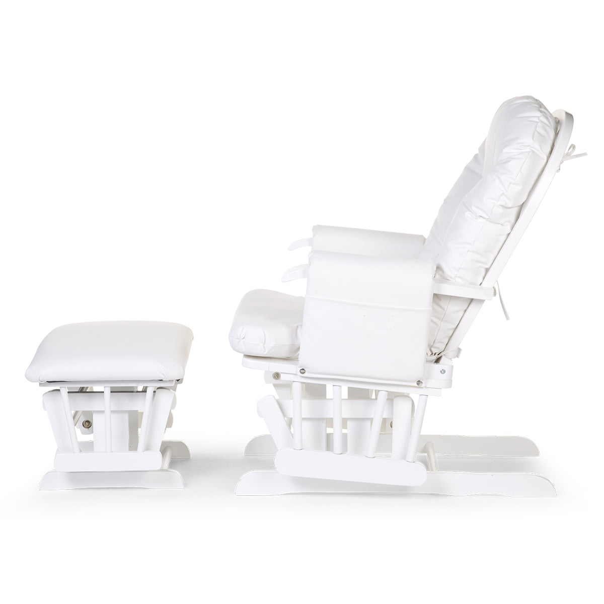 Childhome Gliding Chair With Footrest (White)