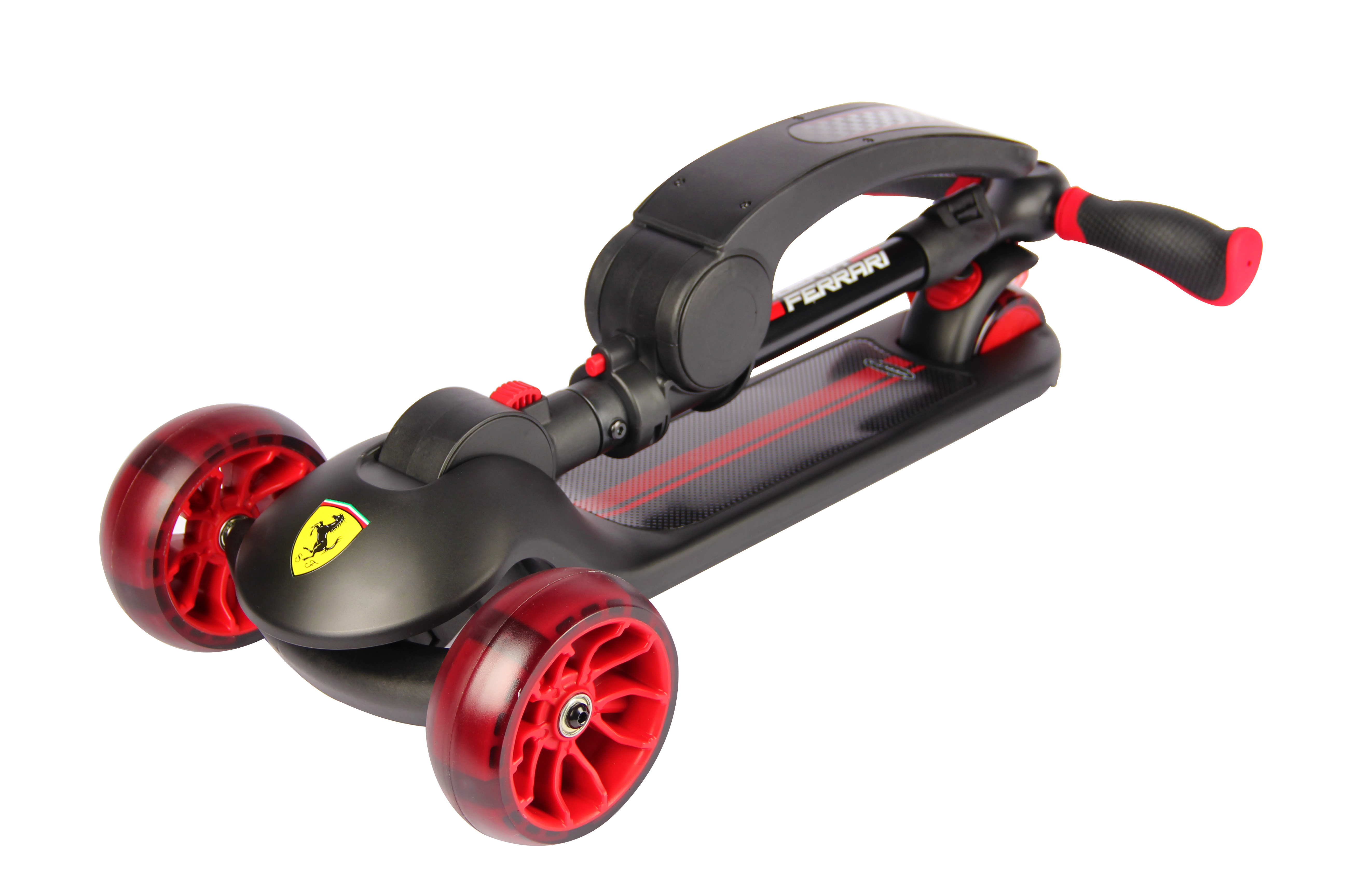 Ferrari - 2 In 1 Foldable Twist Scooter For Kids (Black)