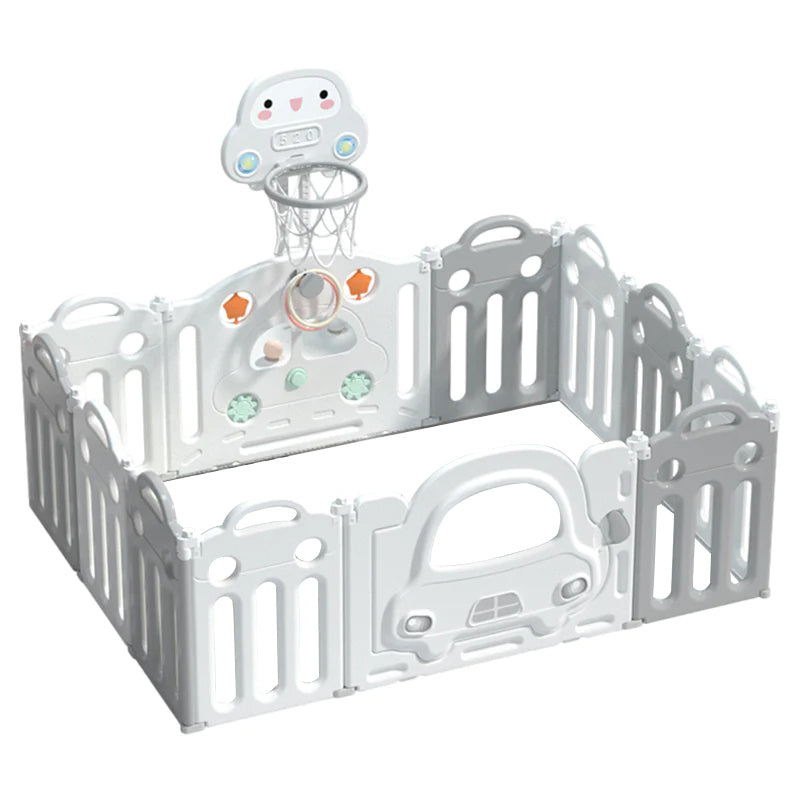Kids Playpen - 160 x 126 x 62cm (White/Grey)