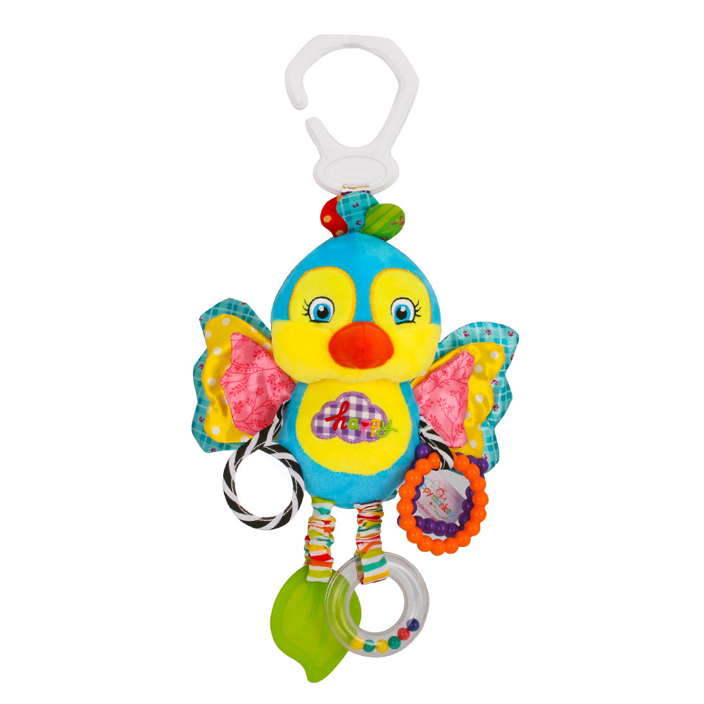 Little Angel Baby Plush Soft Rattle - Blue Bird