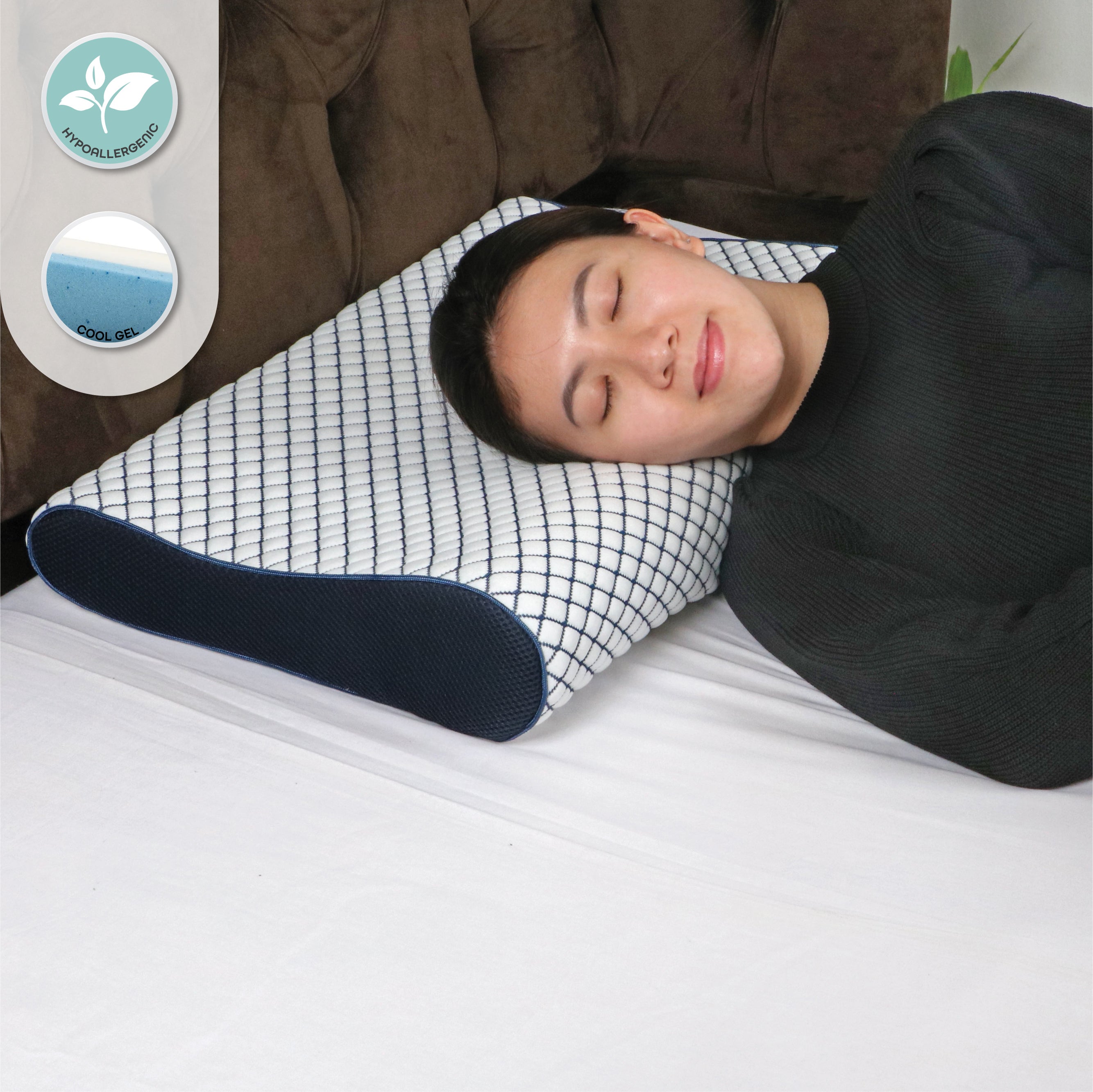 Moon - Medical Orthopedic Contour Cooling Gel Pillow